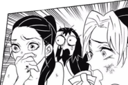 Hinatsuru, Suma and Makio's shocked faces