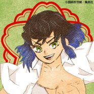 Inosuke colored profile (Kimetsu Academy)