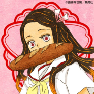 Nezuko colored profile (Kimetsu Academy)