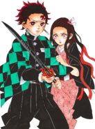 Tanjiro and Nezuko