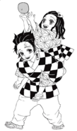 Tanjiro and Nezuko as children (manga)