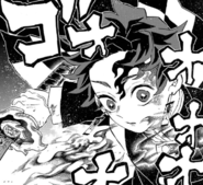 Tanjiro awakens his Demon Slayer Mark