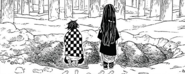 Tanjiro burying his family CH1