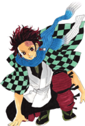 Tanjiro colored body (initial appearance)