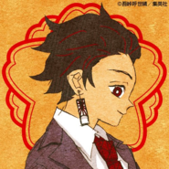 Tanjiro colored profile (Kimetsu Academy)