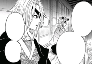 Tengen and Shinjuro guarding the Ubuyashiki children CH147